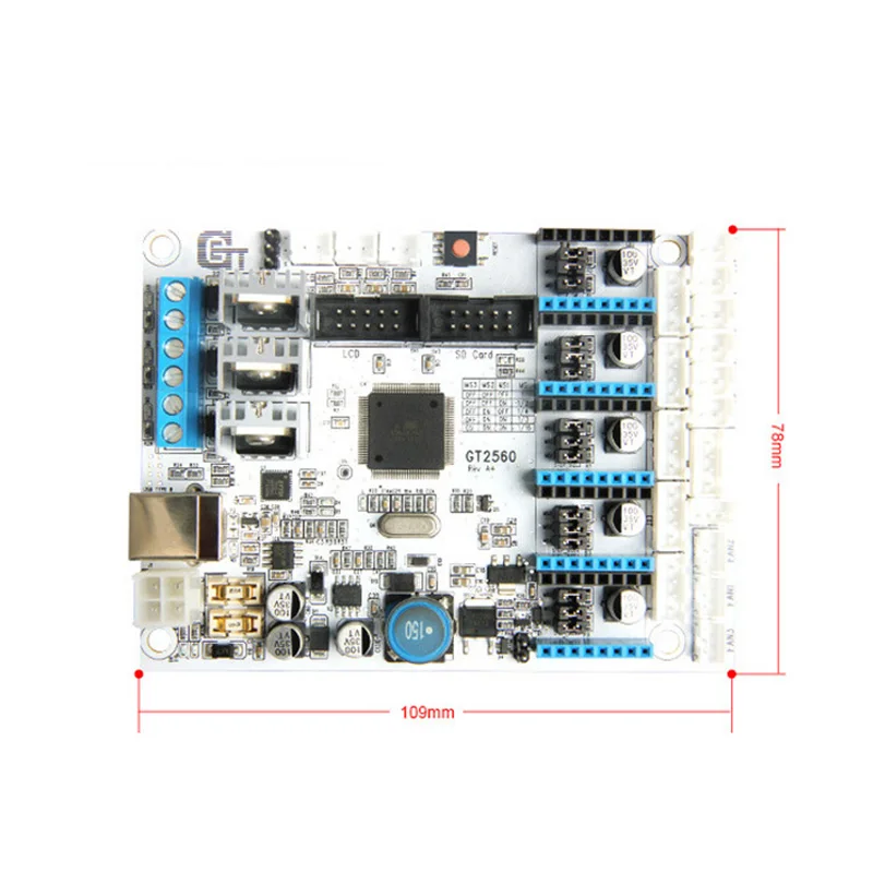 

Комплект материнской платы для 3D-принтера GT2560, плата контроллера DRV8825, ЖК-драйвер 2004 DU55