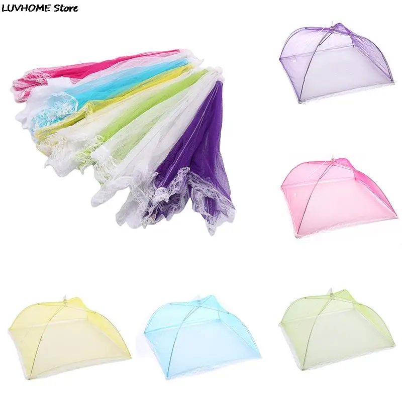 1PCS Large Pop-Up Mesh Screen Protect Food Cover Tent Dome Net Umbrella Picnic Protector Anti Fly Mosquito Kitchen Cooking | Дом и сад