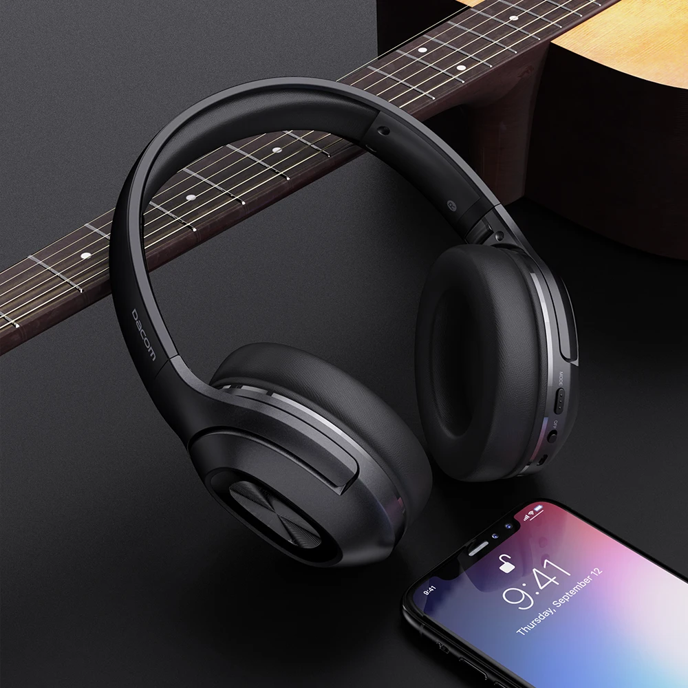 Накладные Bluetooth-наушники DACOM HF002 проводная/Беспроводная гарнитура со встроенным