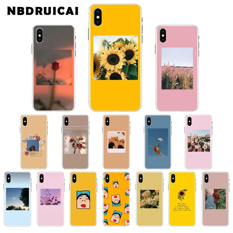 Высококачественный чехол для телефона NBDRUICAI с изображением подсолнухов iPhone 11 pro XS