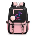 Повседневные Рюкзаки TIK TOK для девочек-подростков, школьные ранцы с USB-зарядкой, Женский Повседневный Рюкзак, школьный ранец, дорожные сумки