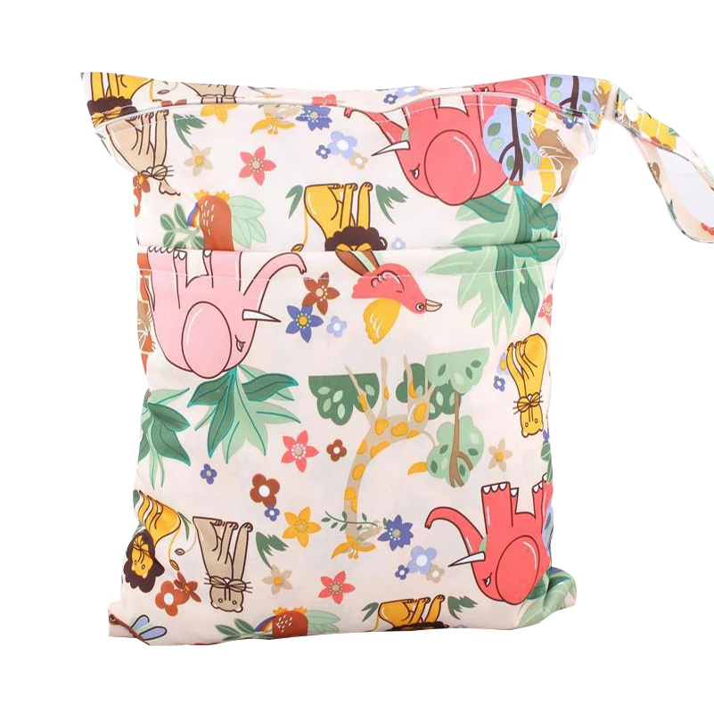 Universal Baby Stroller Bag Organizer Bag Cartoon Design Waterproof Car Hanging Basket Storage Stroller Accessories