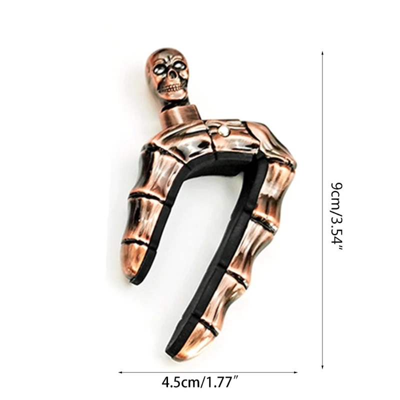 

Q1FF Skull Screw Metal Alloy Guitar Capo Ghost Skeleton Fingers Key Clamp for Folk Acoustic Electric Guitar Bass Ukulele
