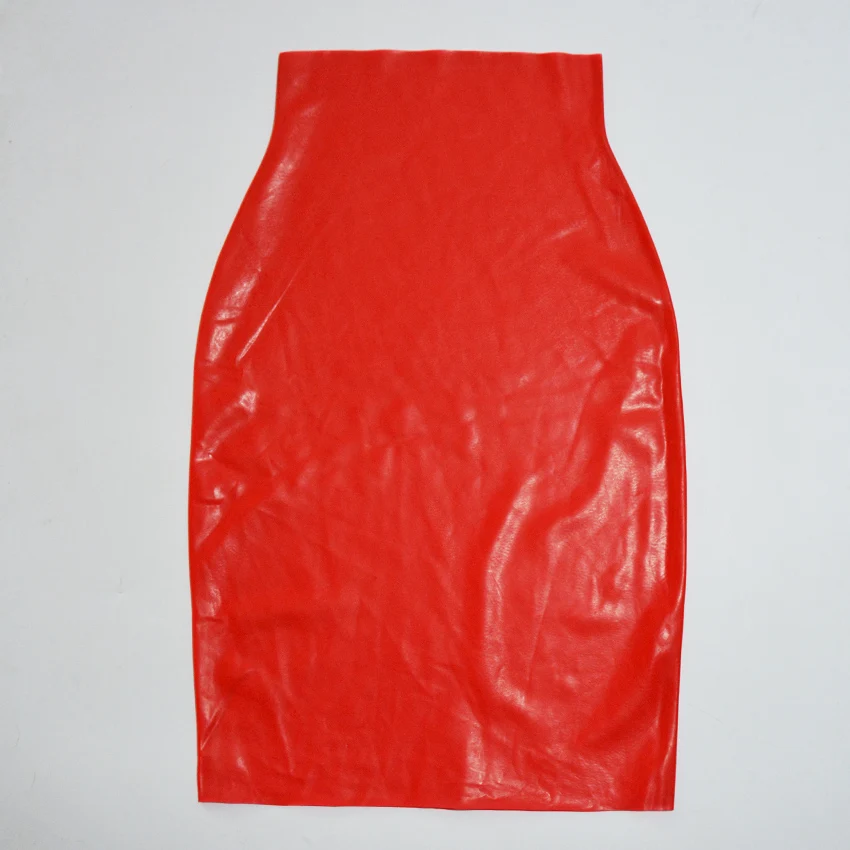 Черная красная латексная юбка сексуальная женская 100% из натурального каучука