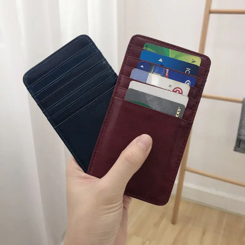 Женский кошелек из натуральной кожи SIKU черный брендовый держатель для карт -