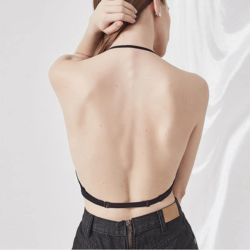 Комплект нижнего белья для женщин Шелковый бюстгальтер с большой открытой