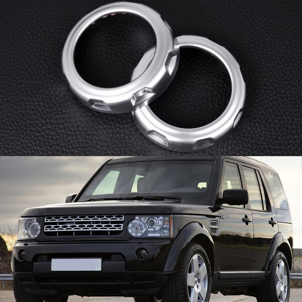 

For Land Rover Range Rover Sport For RL4 Car Accessories Pearl Chrome Rear Seat Air Conditioning Outlet Vent RingTrim Stickers