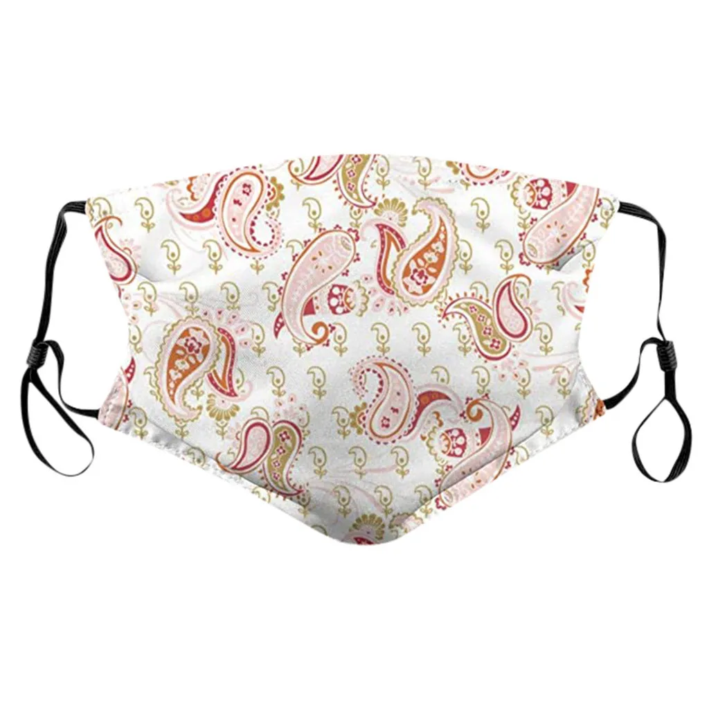 

5pcs Windproof Pm2.5 Mask Butterfly Prints With 10 Filter Face Mask Reusable Mask Washable face shield Masque Face Mask Cloth