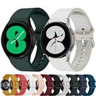 Ремешок силиконовый для наручных часов, спортивный браслет для Samsung Galaxy Watch 4 40 мм 44 мм, 46 мм 42 мм, 22 мм 20 мм