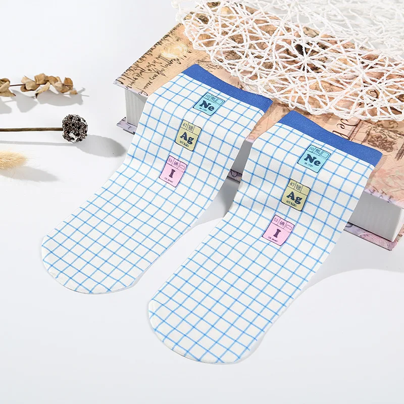 Для девочек радужные носки Повседневное мультфильм женщин Skarpetki Kolorowe корейский