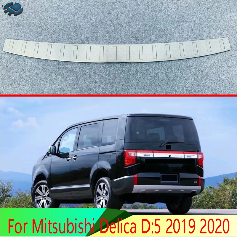 Для Mitsubishi Delica D:5 2019 2020 защита заднего бампера из нержавеющей стали оконный порог