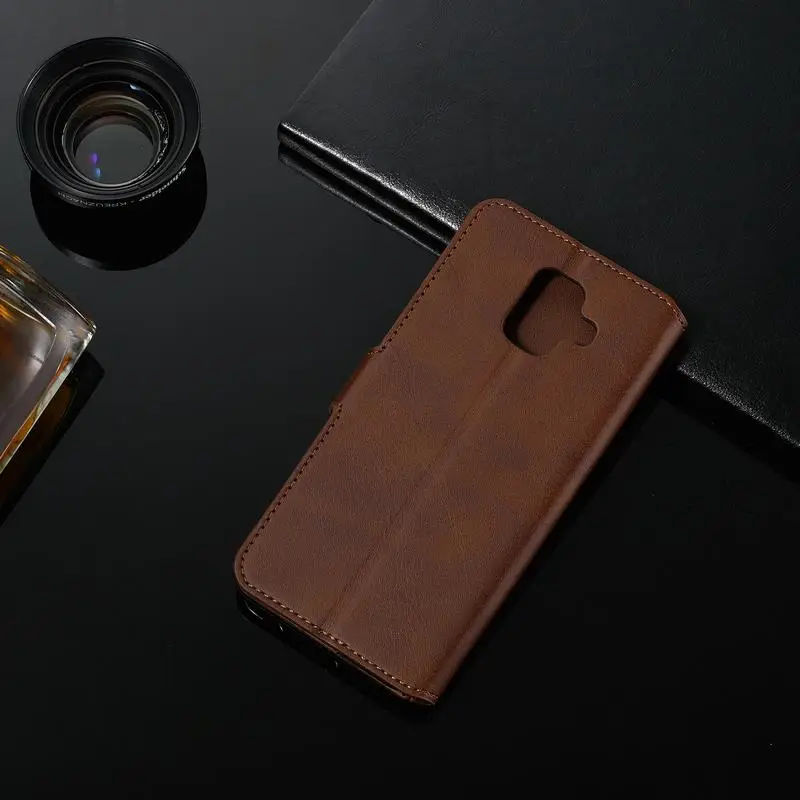 Кожаный чехол для samsung A6 A8 Роскошный чехол из pu кожзама Магнитный Винтаж Businss бумажник телефон Корпус для samsung Galaxy 6 A6 крышка