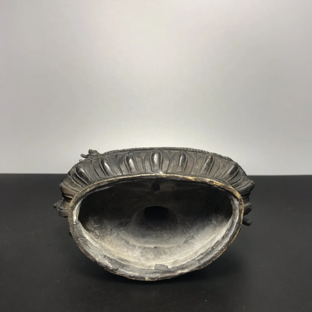 

LaoJunLu Pure Copper Inlaid With Gems And Tibetan Buddha Imitation antique bronze masterpiece collection of solitary Chinese