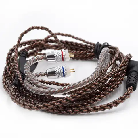 Kz 1,2 м чистый бескислородный медный кабель для гарнитуры посеребренный провод 0,75 мм обновление Pin для ZSX EDX ZS10 PRO ZSN C12 C10 CKX C16