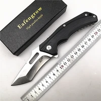 eafeng ef908 g10 handle d2outdoorcampingtacticalhuntingedckitchen knife flipper system utility folding knife