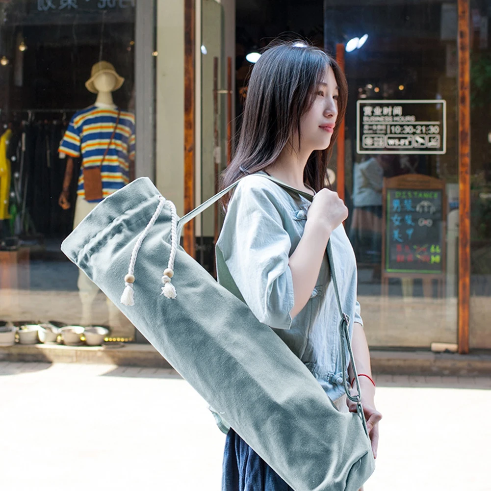 Модный портативный хлопковый Коврик для йоги сумка хранения легкий уличный