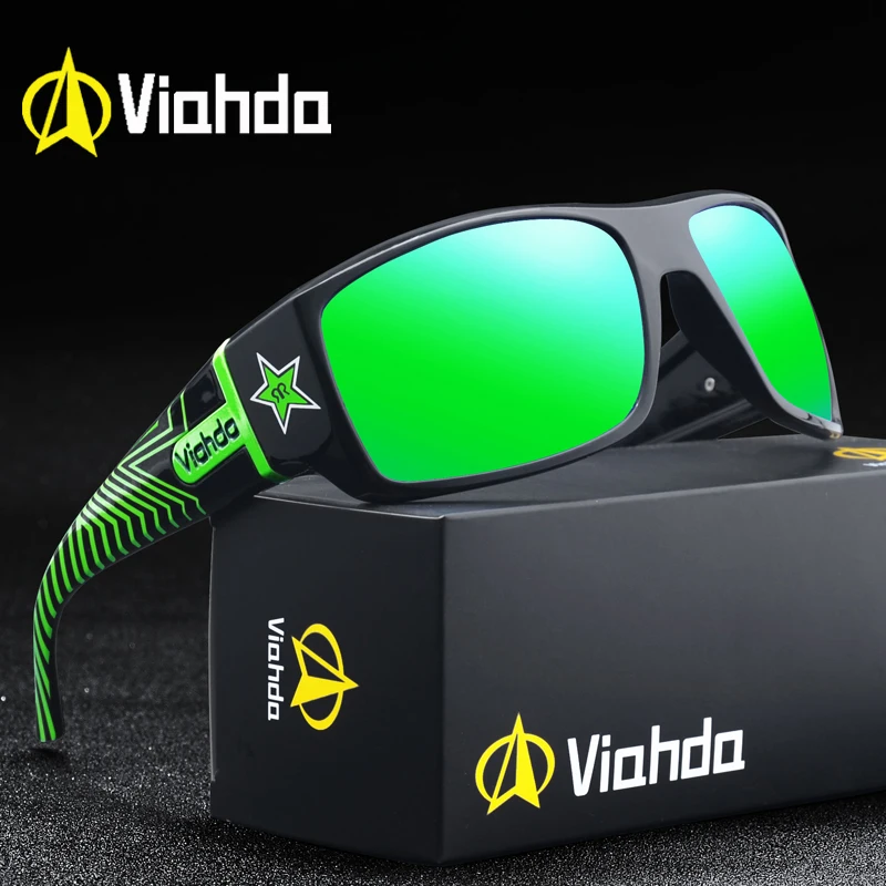 Lentes de sol marca VIAHDA, clásicos para hombre, deportivos, protección rayos UV 400.