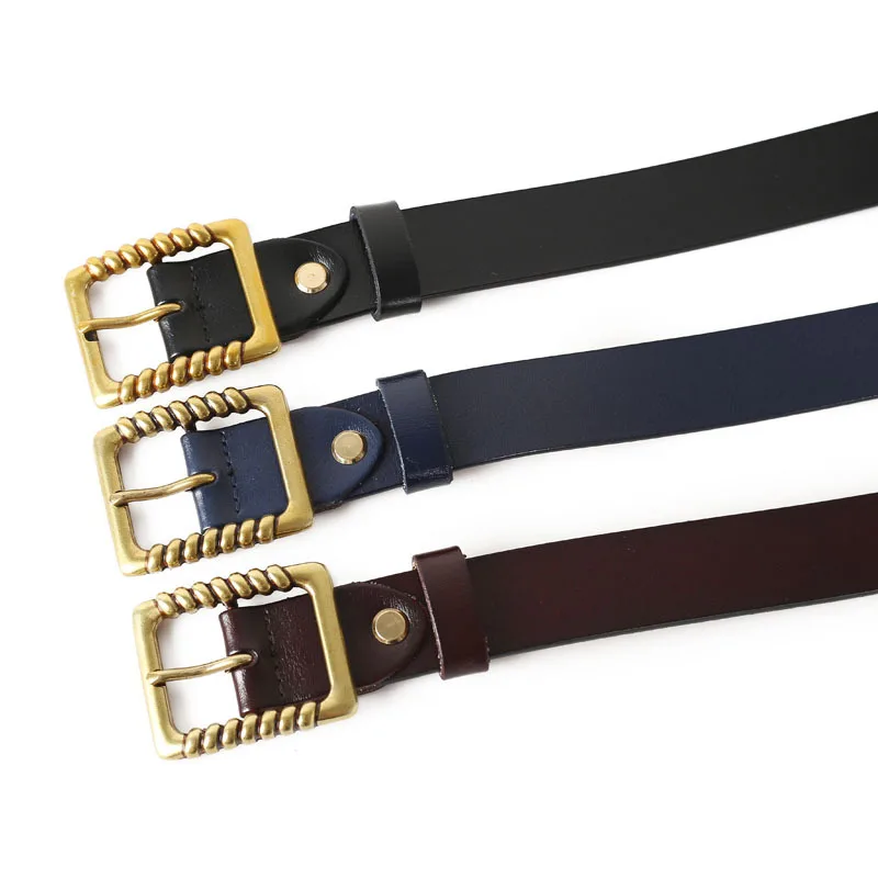 

new Female Genuine Leather Belt luxury designer high quality pin buckle Children Boys Girls Waistband Leisure Waist Strap Belts
