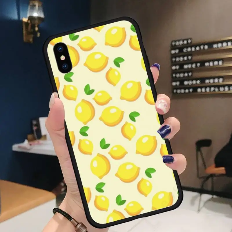 

lemon vintage pattern fashion Phone Case for iPhone 11 12 pro XS MAX 8 7 6 6S Plus X 5S SE 2020 XR