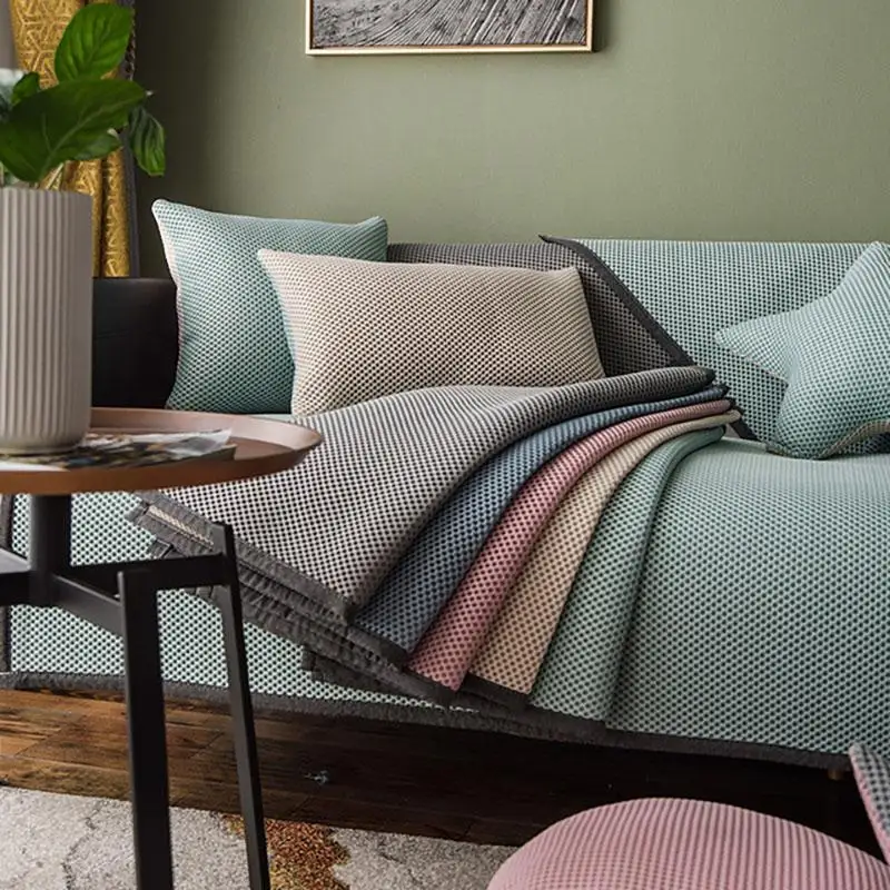 45 чехол для дивана в гостиную серый цвет современное Угловое полотенце подушка