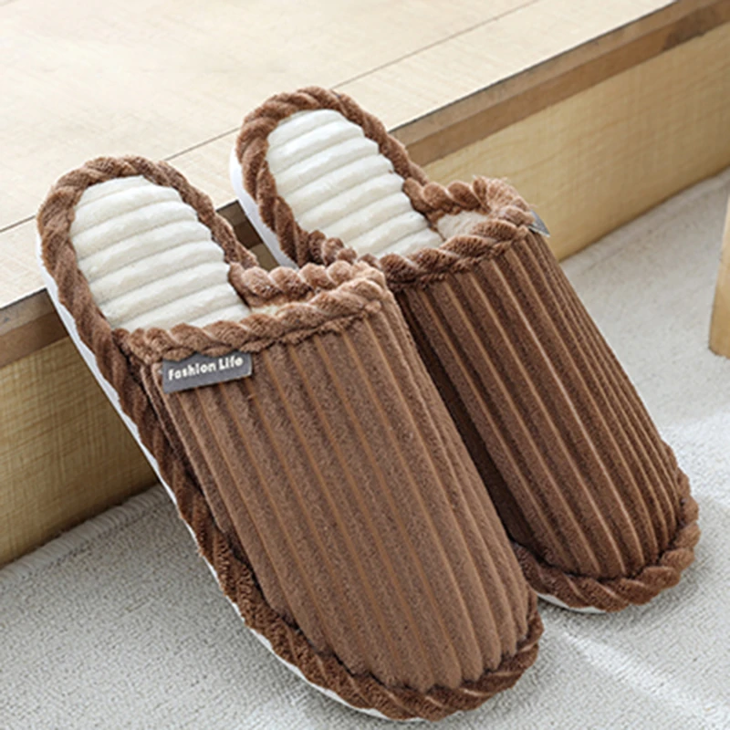 

Bowknot Cotton Home Slippers Autumn And Winter Indoor Slippers Shoes Thick Bottom Non-Slip Warm Winter Shoes Women