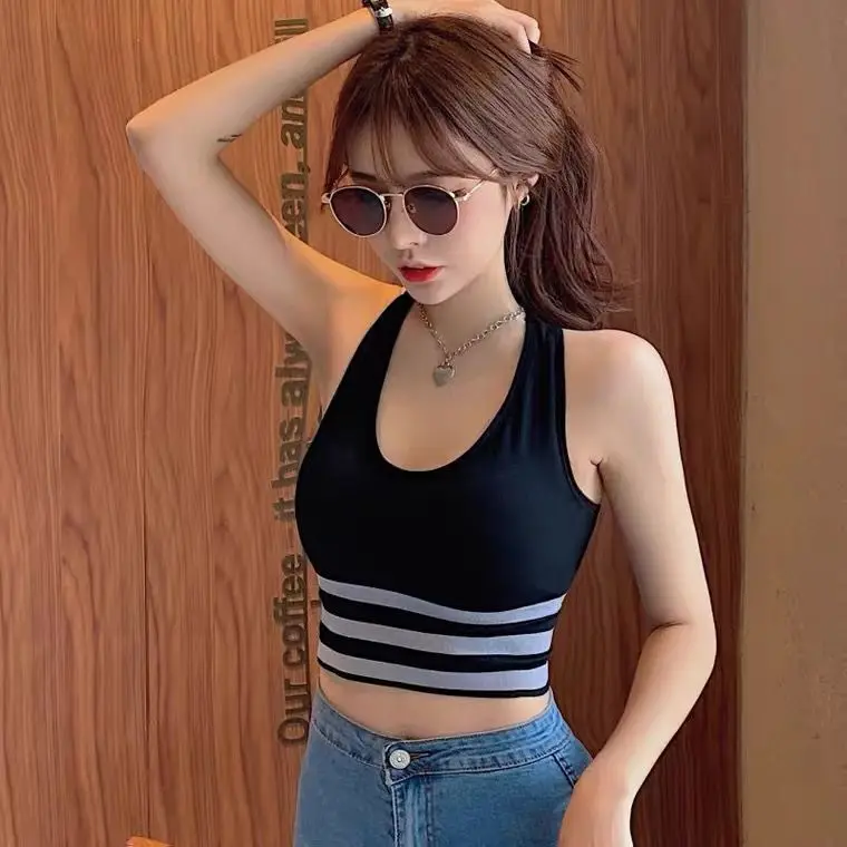 

Sports female students Korean version gather shockproof professional vest running fitness yoga