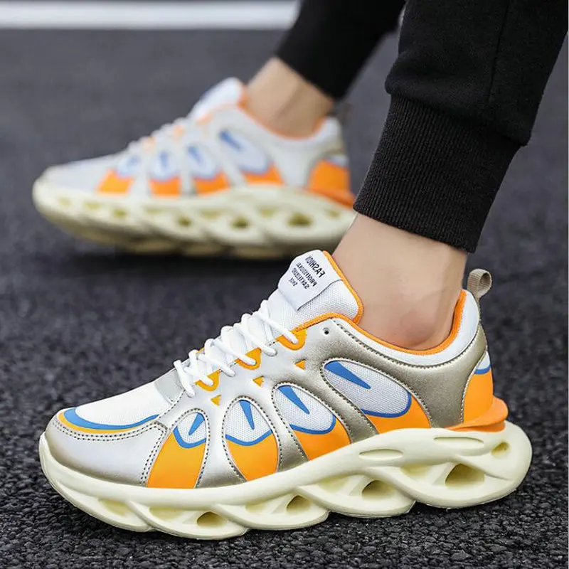 Кроссовки мужские повседневные дышащие на шнуровке летняя обувь |