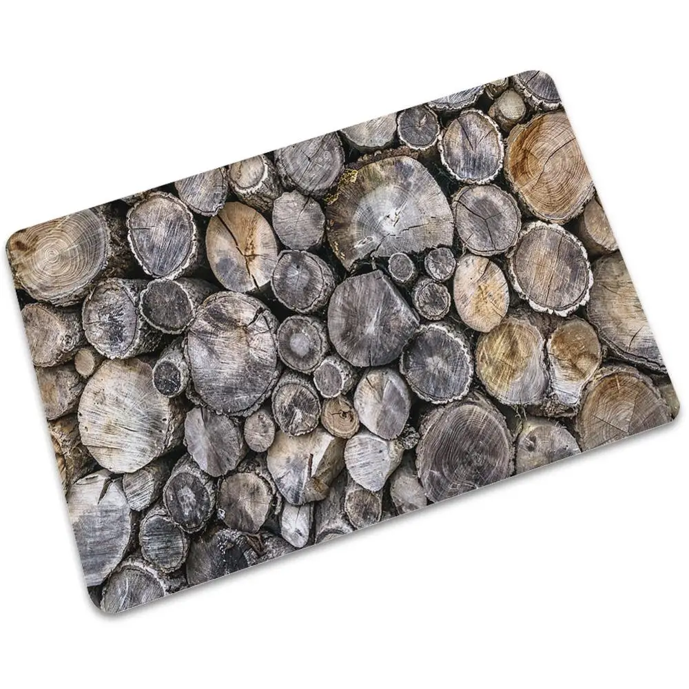 Прямая поставка деревянный коврик тонкий резиновый Противоскользящий для