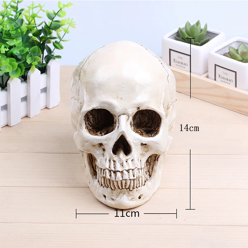 

[MGT] P-Flame sculpture various types of skull carving flower pots antique storage jars Halloween decoration sculpture decoratio