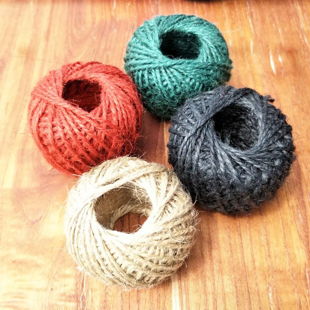 30 м веревки из натурального джута диаметр 2 мм вечерние упаковка для свадебного