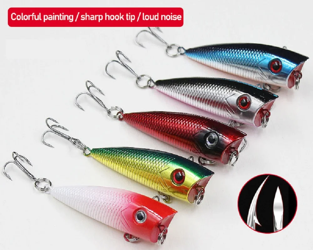 

Hot 1pcs Fishing Lures 6cm6g Soft Lure Wobbler Fishing Tackle With Hooks