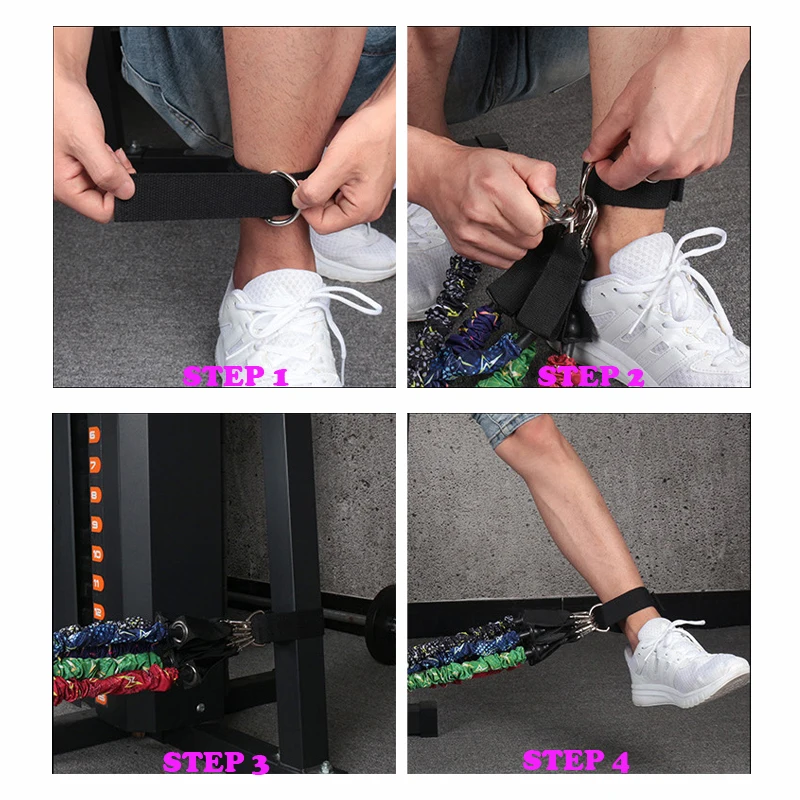 

11PCS 100/150LB Resistance Bands Set Multifunction Elastic Pull Rope for Gym Yoga Training Equipment With Protective Sleeves