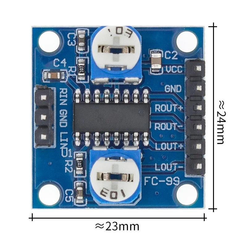 PAM8406 module PAM8406 цифровой усилитель плата с потенциометром громкости 5Wx2 стерео M70 - Цвет: PAM8406 module