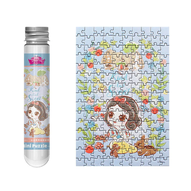 Disney Princess 150 шт Мини-пазл модная трубка головоломка Минимальная простая головоломка - Цвет: Color4