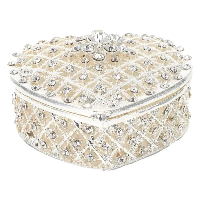 

Decorative Earring Case Exquisite Necklace Box Heart-shaped Bracelet Case