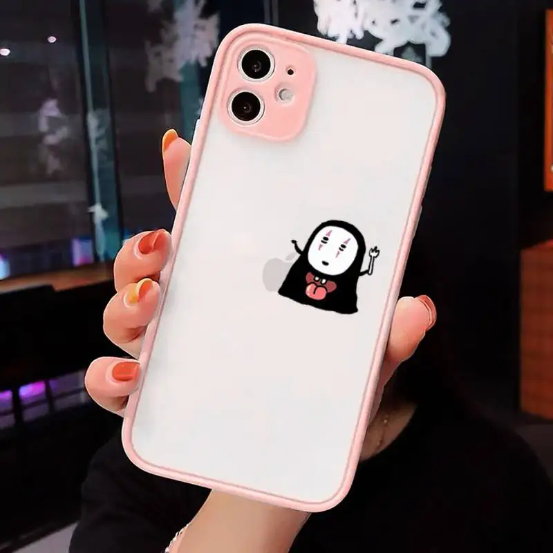 

Totoro Spirited Away Japan cartoon Phone Cases matte transparent For iphone 7 8 11 12 plus mini x xs xr pro max cover