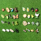 Фигурки божьей коровки, бабочек, лягушек, комаров, куриц, муравьев, черепашек, животных, Обучающие биологические игрушки