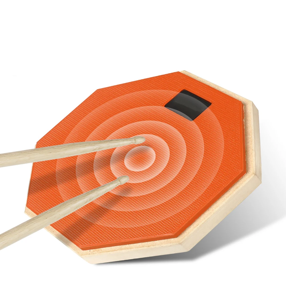 8 дюймов резиновая деревянный немой барабан для начинающих тренировочный Pad с