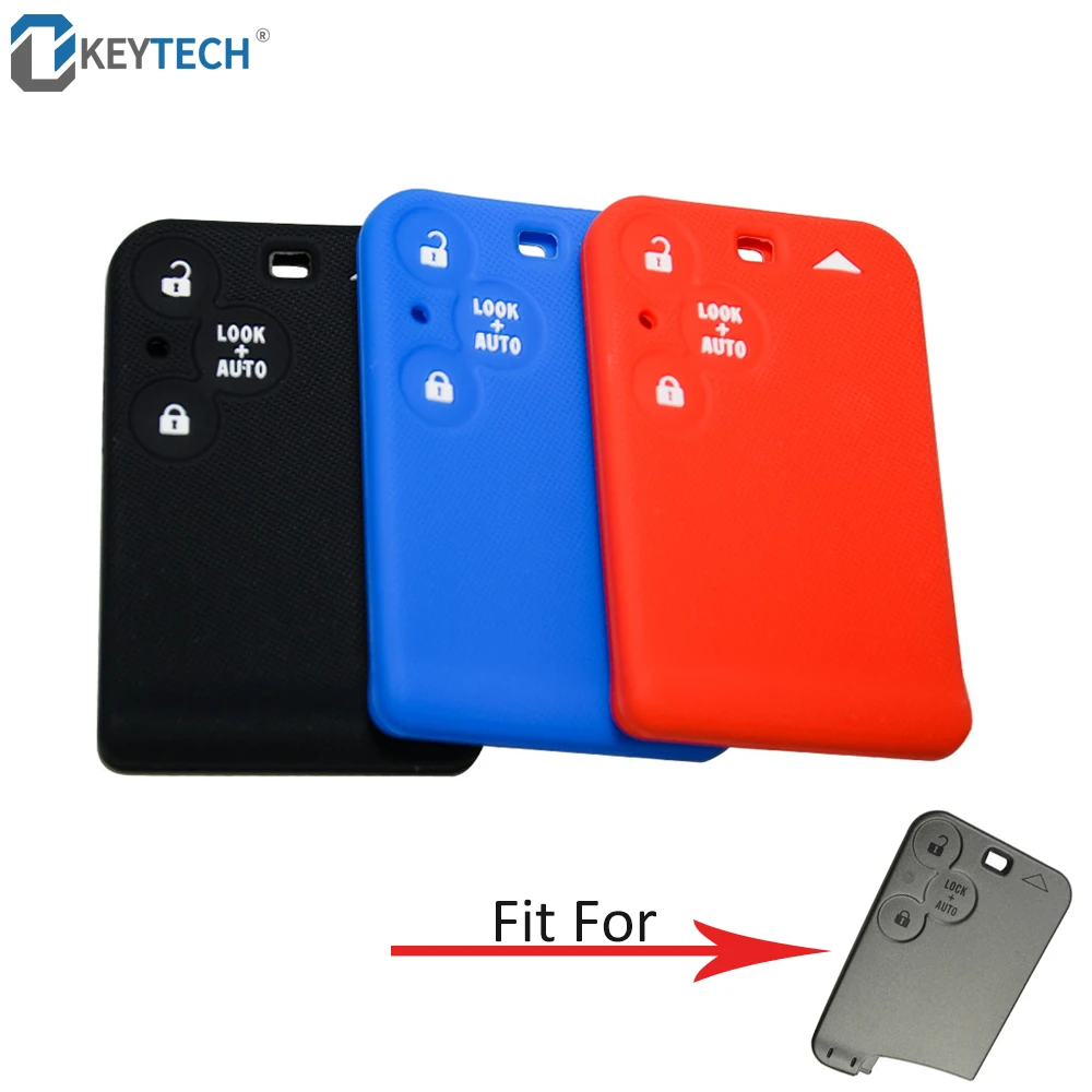 

OkeyTech High Quality 3 Buttons Silicone Car Key Cover for Renault Laguna Espace 2001-2006 Megane Vel-satis Auto Key Shell
