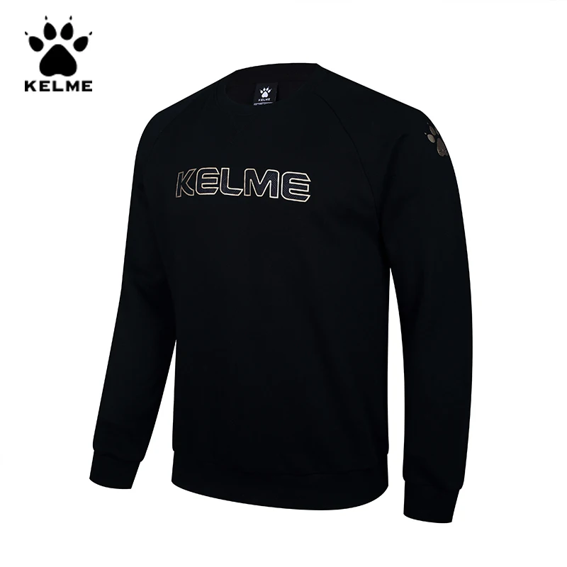 KELME мужская толстовка с круглым вырезом мужские флисовые повседневные толстовки