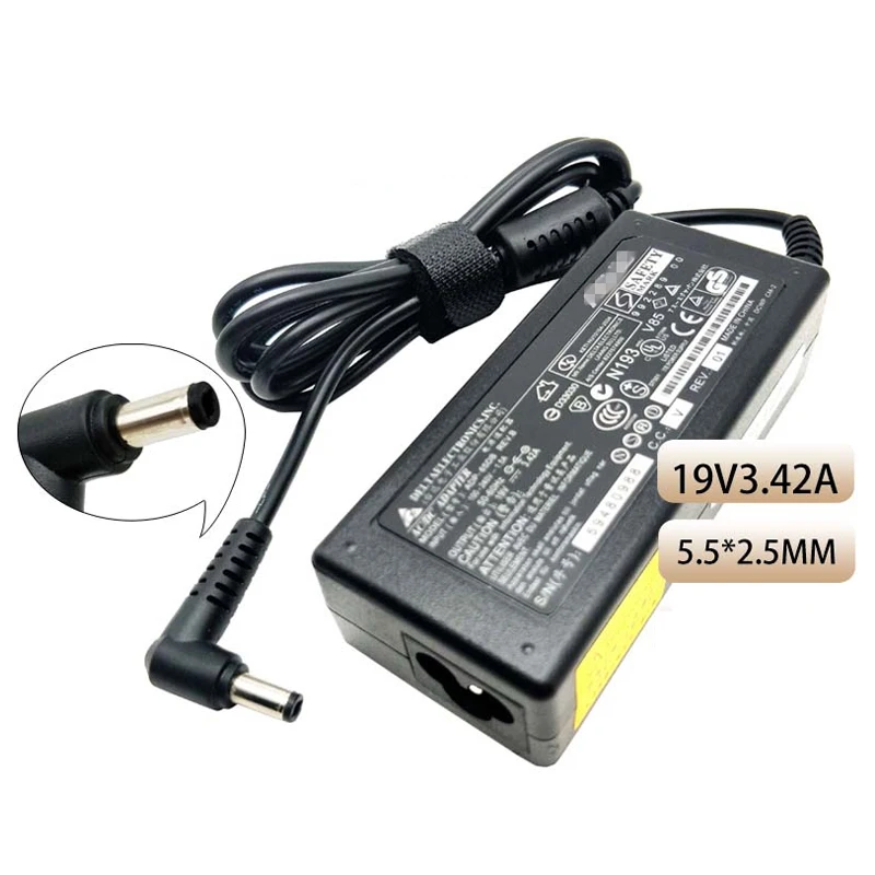 Универсальный адаптер питания для ноутбуков ASUS MS202D MS246 MX279H MS246H ML239H 19 в 5 А 65 Вт 2 *