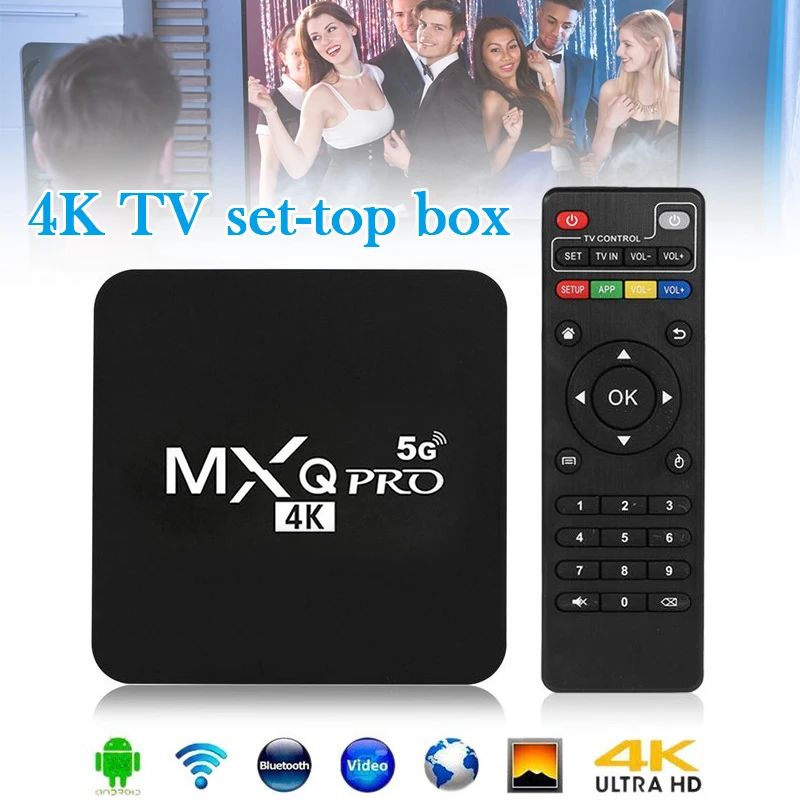 

New Smart TV Box WiFi Home Media Player HD Digital With Remote Control TV Decoder For Home