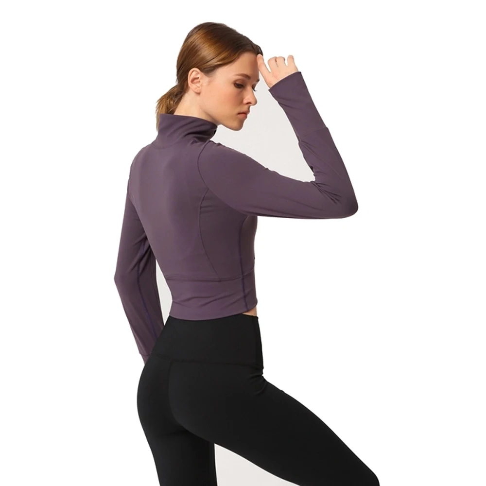 Одежда для спортзала и фитнеса женский укороченный топ облегающая футболка из