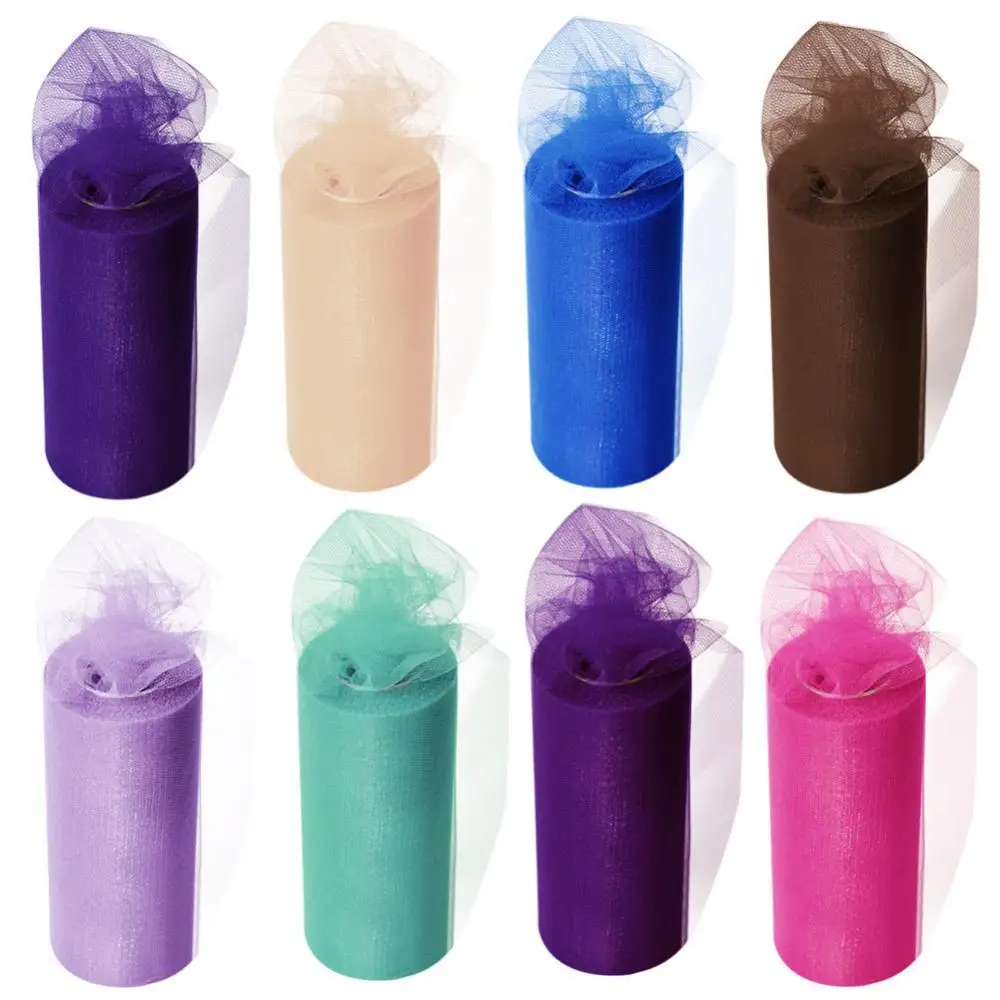 

22m Elastic Tulle Mesh Table Skirt Tablecloth DIY Craft Wedding Party Decor