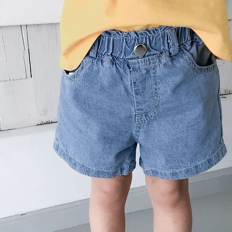 

Keelorn Baby Girls Summer Short Jeans 2021 Korean Fashion Kids Boys Mid Waist Denim Pants Holiday Family Matching Outfits
