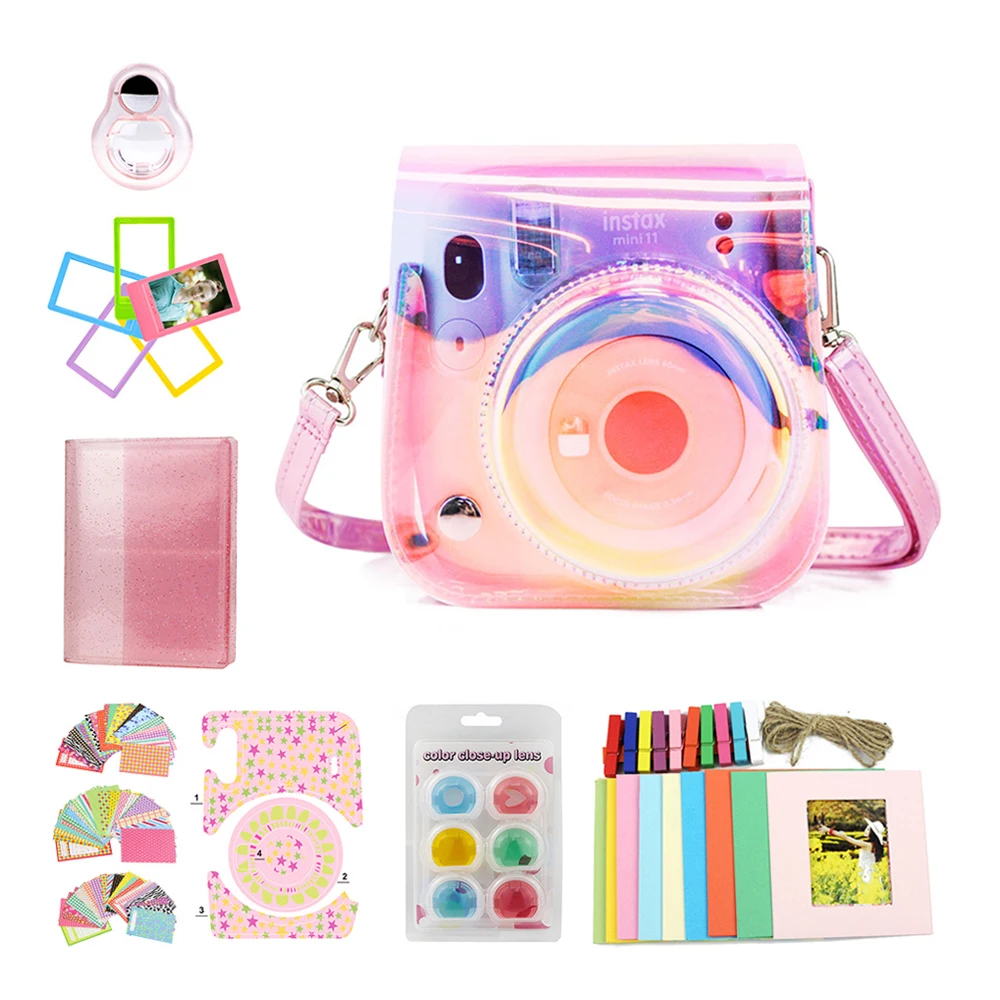 Комплект аксессуаров CAIUL для Fujifilm Instax Mini 11 защитный чехол камеры Мгновенной