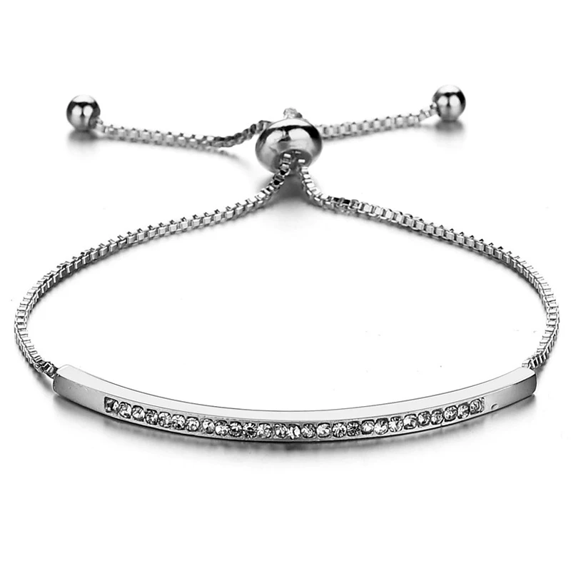 Новая Мода Регулируемая теннисная браслеты для женщин роскошный кубический