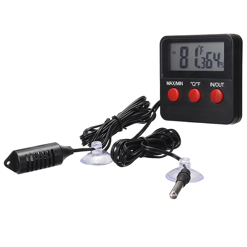 1Piece ABS Digital Temperature Thermometer Hygrometer With Remote Sensor Inside Outside Accurate Instruments | Инструменты