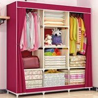 closet fabric folding portable wardrobe wardrobe locker household furniture bedroom storage rack clothing storage