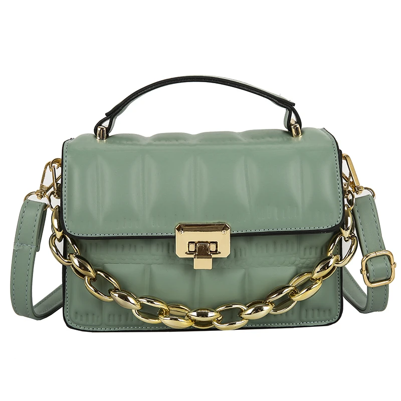 

2021 New Chain Stone Pattern Leather Crossbody Bags For Women Designer Small Handbags Chain Shoulder Messenger Bag Mini Purses